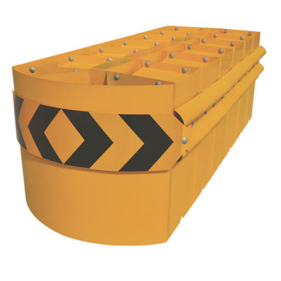 Barrera de acero de cojín de choque con certificación ISO9001 2008 para la seguridad del tráfico