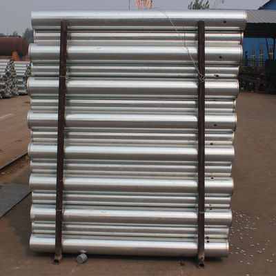 Post redondo revestido con polvo galvanizado de alta durabilidad para barreras de choque de barandillas de carretera