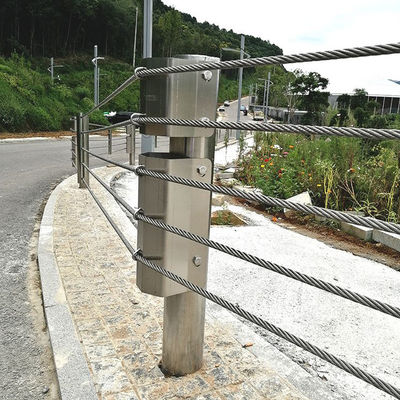 Barrera de cables de vigilancia de carreteras para la seguridad vial en recubrimiento de zinc y color personalizado