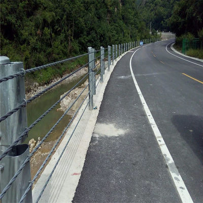 Barrera de cables de vigilancia de carreteras para la seguridad vial en recubrimiento de zinc y color personalizado