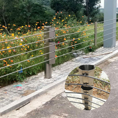 Barrera de cables de acero galvanizado para la seguridad vial