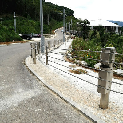 Barrera de cable de seguridad para el tráfico vial barreras de cuerda de alambre de acero con color personalizado
