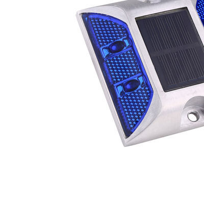 Seguridad vial de los pernos de seguridad IP68 resistente al agua con energía solar de aluminio incrustado ojos de gato LED pernos de la carretera