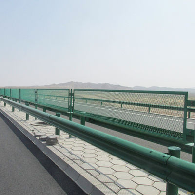 Rejilla de alambre de metal aplanado expandido para carreteras Puente anti-brillo