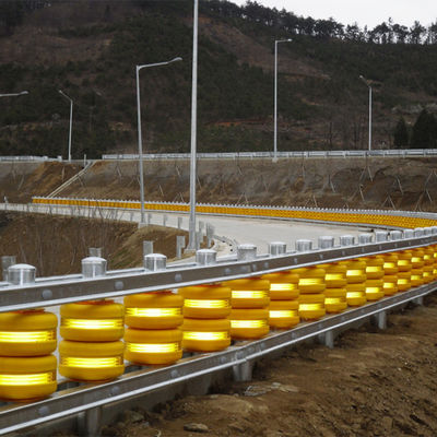 Acero inoxidable barreras de protección de rodillos en seguridad vial