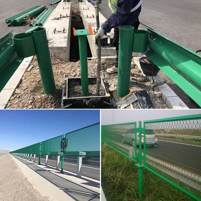 Rejilla de alambre de metal aplanado expandido para carreteras Puente anti-brillo