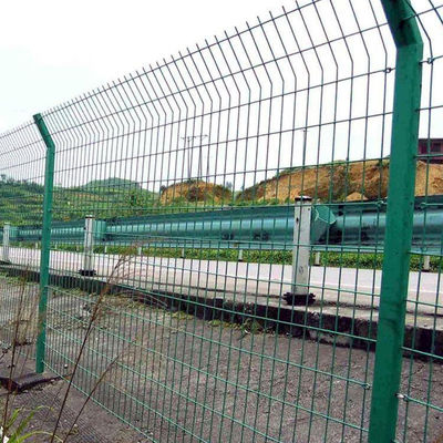 Barrera recta cerco de metal galvanizado cerco de malla de metal anti deslumbramiento para la carretera