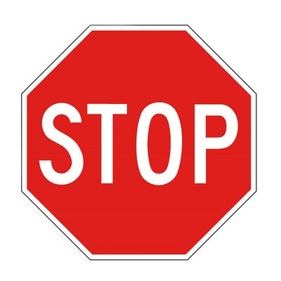 Advertencia de la carretera Signo de seguridad vial con tamaño personalizado círculo de lámina reflectante
