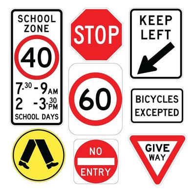 Signos de seguridad Signos de advertencia tablero de aluminio de advertencia de tráfico personalizado para carretera
