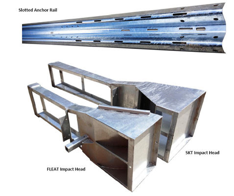 Q235 Q345 Terminal de extremo de SKT revestido en polvo galvanizado para protección de barandillas de carretera