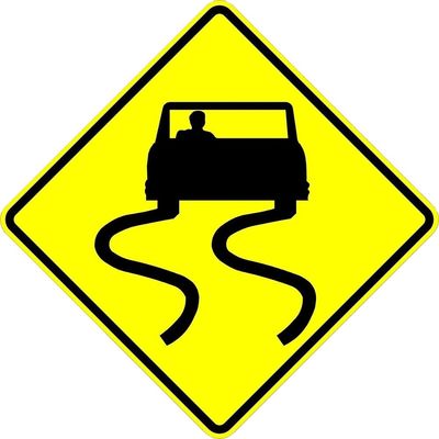 Carteles de advertencia de seguridad vial de alta visibilidad/tableros y postes de 50 cm de altura