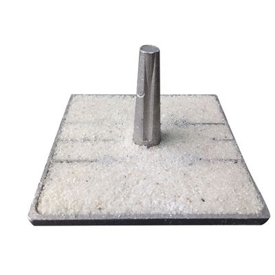 100x100x25mm Aluminio Marcador de pavimento de la carretera Ojos de gato Rodas de rodillo Hecho para advertencia de la carretera