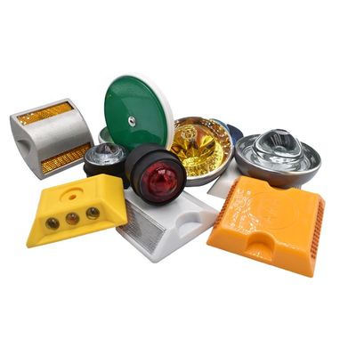 Seguridad vial LED reflector solar rodado 100X100X20mm con recubrimiento anticorrosión