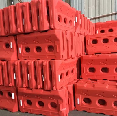 Barrera de agua de plástico PE para equipos de seguridad vial y gestión del tráfico