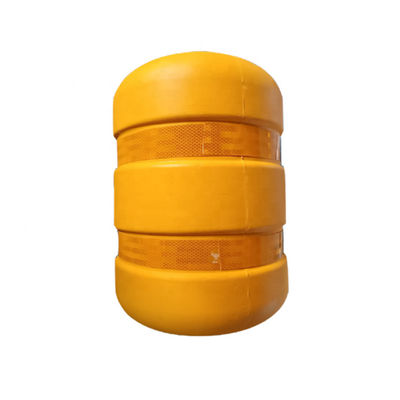 Barreras de ruedas de espuma de EVA / PU de color amarillo para la seguridad vial
