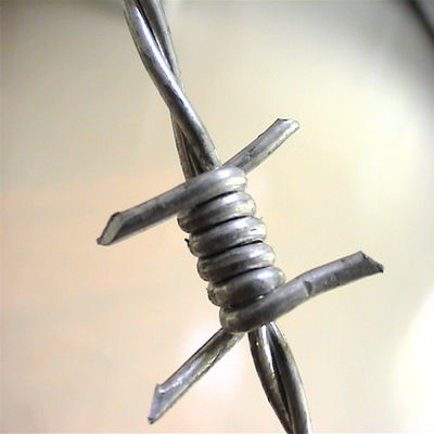 Cerco de alambre de púas galvanizado y sumergido en caliente con material de acero inoxidable