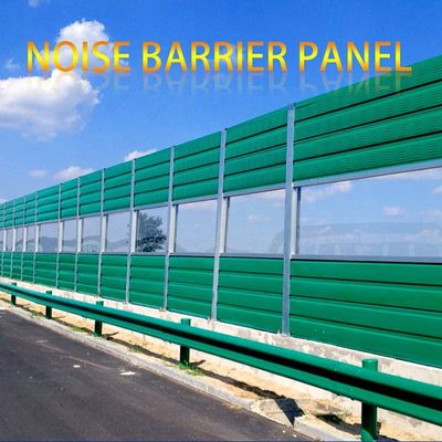 Barrera contra el ruido de la carretera con pantalla de aislamiento acústico de panel de aluminio y barrera aislante