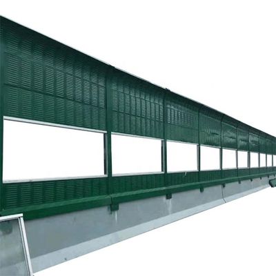 Barrera contra el ruido de la carretera con pantalla de aislamiento acústico de panel de aluminio y barrera aislante