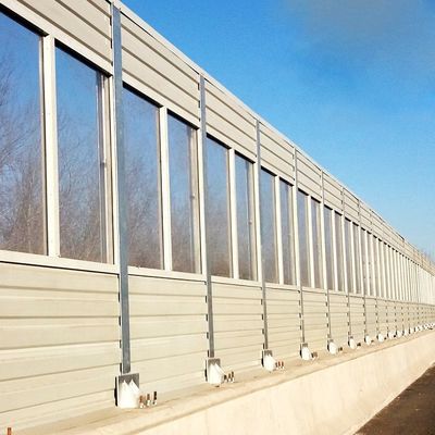 Barrera contra el ruido de la carretera con pantalla de aislamiento acústico de panel de aluminio y barrera aislante