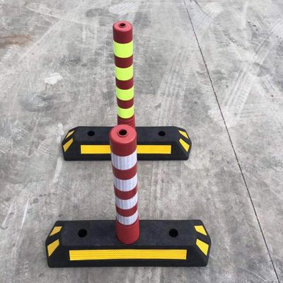 Base de caucho de alta visibilidad PE plástico tráfico cono tráfico con material duradero