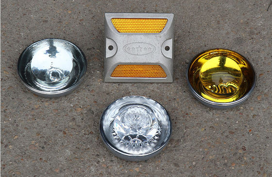 LED rojo Cat Eye Road Stud Aluminio reflectante para la seguridad vial