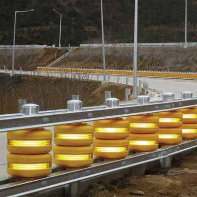 Barrera de rodillos de barandillas de protección de carreteras con y doble barriles de acero Q235 y certificado ISO