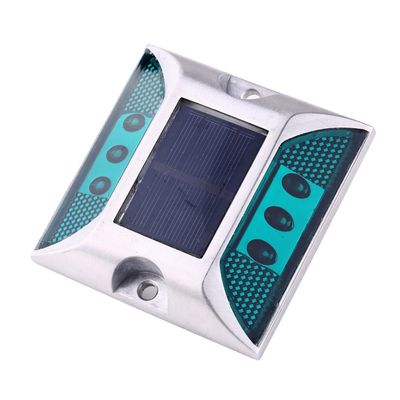 104*123*23mm Estrada solar de aluminio de aluminio Estrada de aluminio parpadeante luz de gato Ojo de la carretera de cono señal