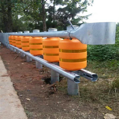 Barrera de choque de rodillos de seguridad de PU y PVC Barrera de rodadura con certificado ISO9001 2008