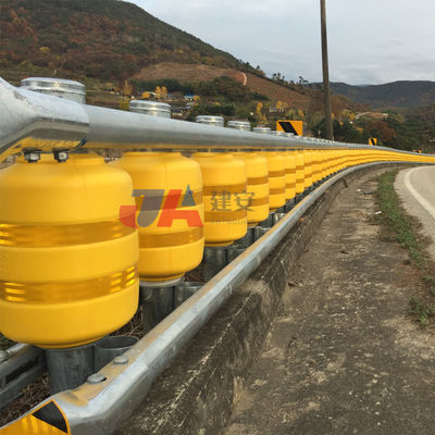 Resistencia a la corrosión Q235 Q345 barriles rotativos de barrera EVA para la seguridad de la conducción en carretera