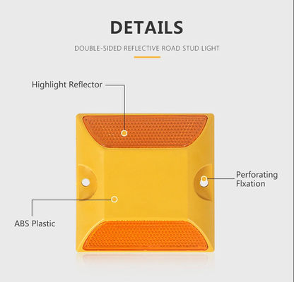 CE ISO9001 Certificado Reflector de plástico cuadrado para carreteras
