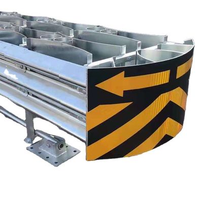 Barreras de seguridad vial barreras de protección galvanizadas y recubiertas de polvo para carreteras