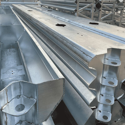Barreras de seguridad vial barreras de protección galvanizadas y recubiertas de polvo para carreteras
