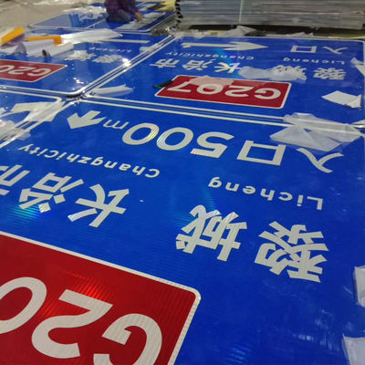 Señales de aluminio de tamaño estándar personalizadas para la gestión del tráfico