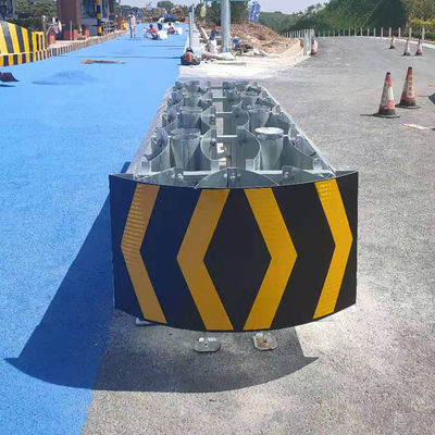 Barrera de colchón de choque galvanizado y recubierto en polvo para la seguridad del tráfico vial