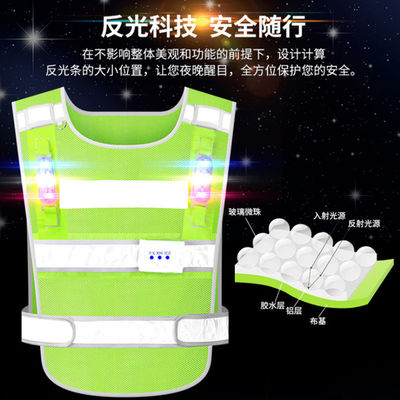 Vestido reflectante para ciclismo al aire libre con banda reflectante de alta visibilidad