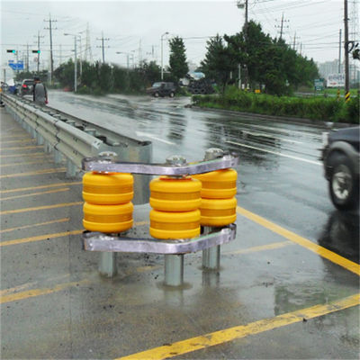 Barrera de choque de rodillos de seguridad para carreteras