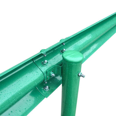 Seguridad al aire libre W-beam Thermal Spray Highway Guardrail Bracket con diseño de W-beam
