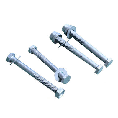 Acero galvanizado de carbono Hex Guardrail pernos de empalme 5/8 &quot;-11X 2&quot; para la carretera antiterrorista