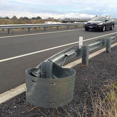 Terminal de extremo de barrera de colisión galvanizado para seguridad vial