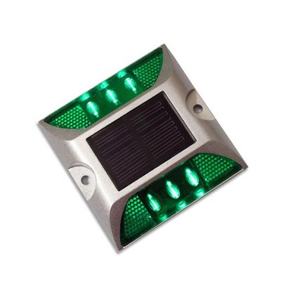 Seguridad vial G105 Aluminio Ojo de gato reflector inalámbrico solar LED cuadrado
