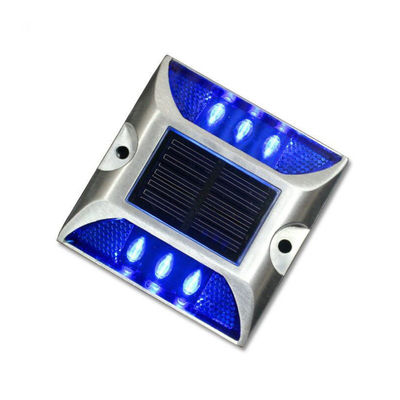 IP68 ASTM Embedded Aluminium Solar Road Stud Blanco Amarillo Rojo Azul Verde