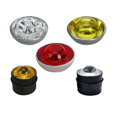 Luz de reflexión lateral de vidrio templado LED Rodas solares para cone de carretera personalizado