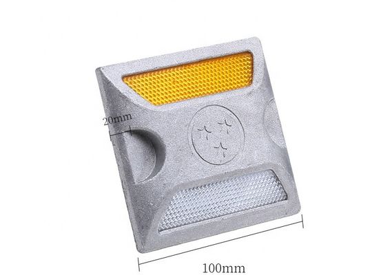 Ojos de gato de doble cara Rodas solares hechas de PC de aluminio con diseño de sombra roja