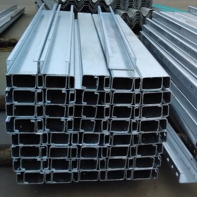 C Post de seguridad vial de acero galvanizado de vigilancia de carreteras de viga W para el largo plazo