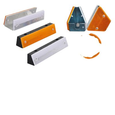 Materiales de aluminio PC Seguridad del tráfico Reflectores solares para carreteras 100*100*20mm para carreteras