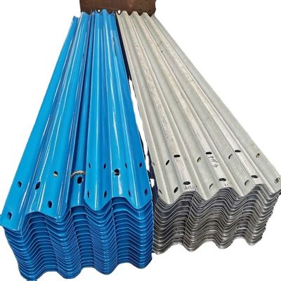 Seguridad vial barandillas de protección galvanizadas de acero 2 barandillas de protección de carreteras curvas para la seguridad del tráfico