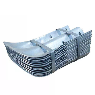 Perfeccionado en caliente galvanizado barandilla de protección extremo alas cola de pez extremo para la seguridad del tráfico vial