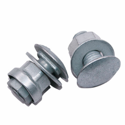 Galvanizado y en polvo recubrido con viga W barandillas de protección de carreteras Accesorios de barandillas de protección de acero Cerrojo y tuerca