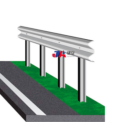 Barrera de tránsito de acero galvanizado en caliente de la autopista barrera de protección de la carretera de color recubierto Q235